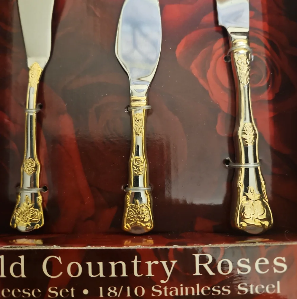 Royal Albert Old Country Roses Stainless Steel Cheese Set